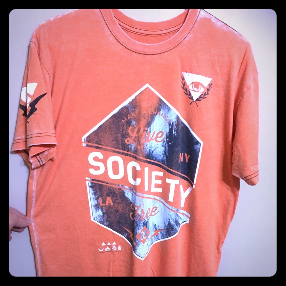 NWOT Society Men’s XL T-shirt 100% Cotton